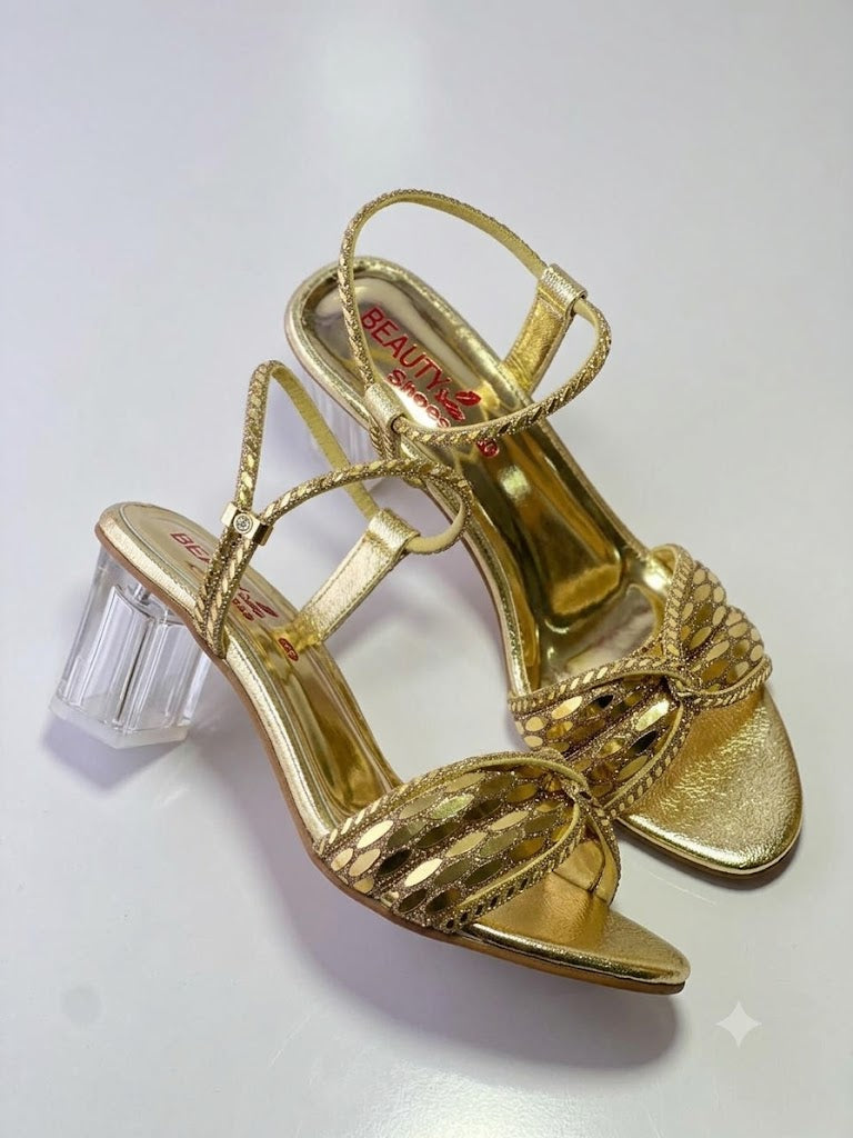 Golden Bridal Shoes For Women Wedding