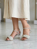 Silver/Golden Bridal Shoe for woman