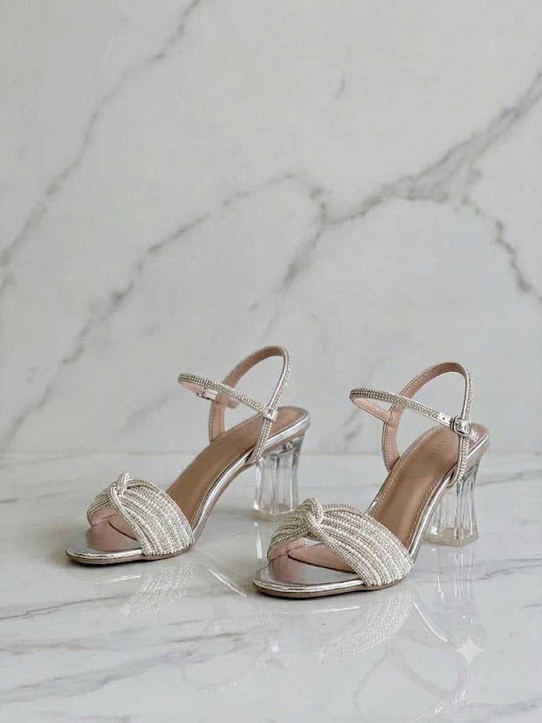 Silver/Golden Bridal Shoe for woman